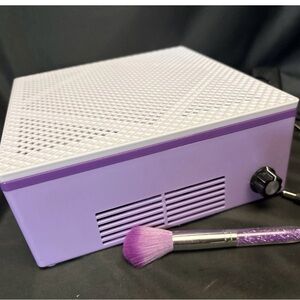 Purple Nail Dust Collector with Brush